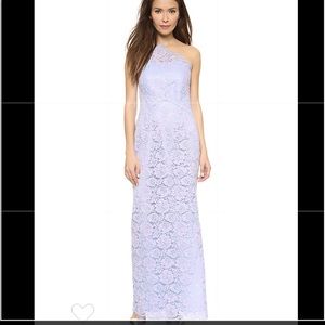 NWOT Shoshanna lavender/blue lace Prom gown size 0